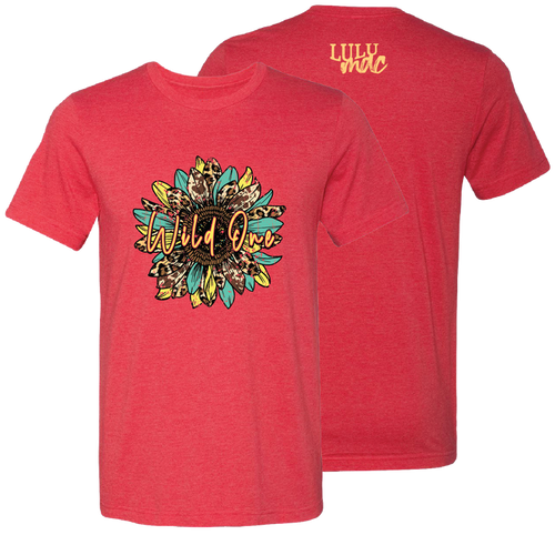 132 Wild One Sunflower Heather Red