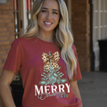 188 Christmas Tree Concho-Heather Canvas Red