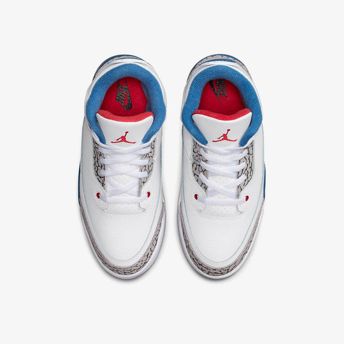 Jordan 3 Retro "True Blue" Little Kids (PS)