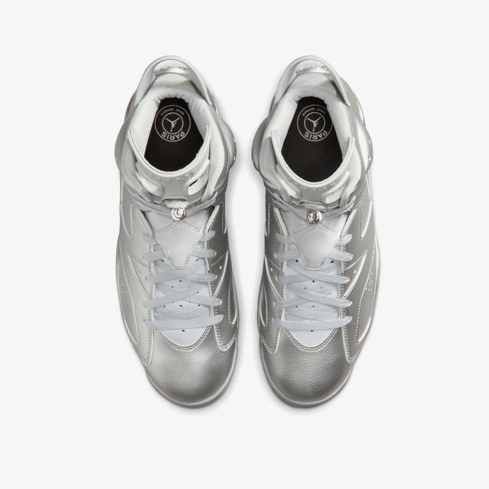 Air Jordan 6 Retro x PSG "Metallic Silver"