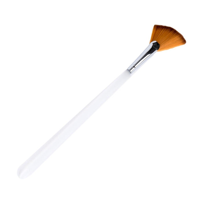 Angled Fan Mask Brush with Synthetic Bristles & Acrylic Handle, 7.75"