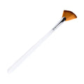 Angled Fan Mask Brush with Synthetic Bristles & Acrylic Handle, 7.75"