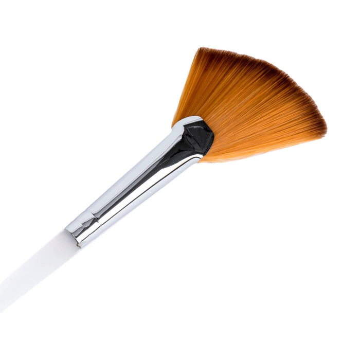 Angled Fan Mask Brush with Synthetic Bristles & Acrylic Handle, 7.75"