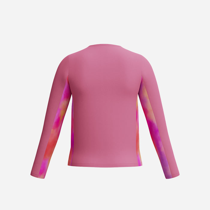Áo Bơi Chống Nắng Bé Gái Speedo Long Sleeve Print Splice - Hồng - Supersports Vietnam