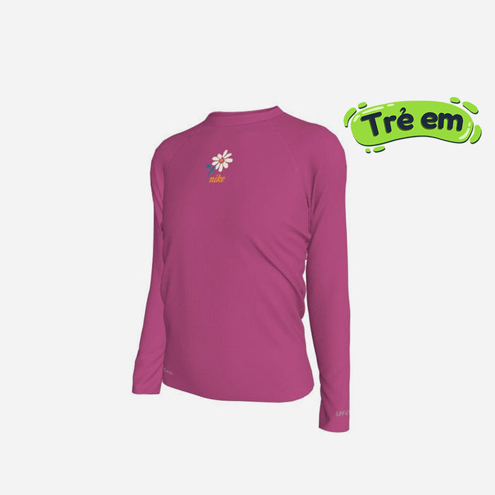 Áo Bơi Chống Nắng Bé Gái Nike Swim Hydroguard Long Sleeve - Hồng - Supersports Vietnam