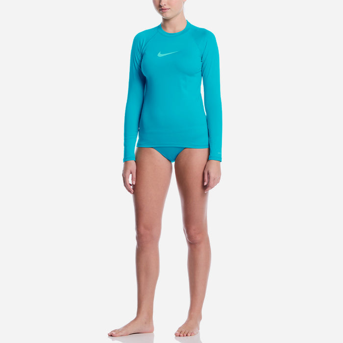 Áo Bơi Chống Nắng Nữ Nike Swim Hydroguard Long Sleeve - Xanh Dương - Supersports Vietnam