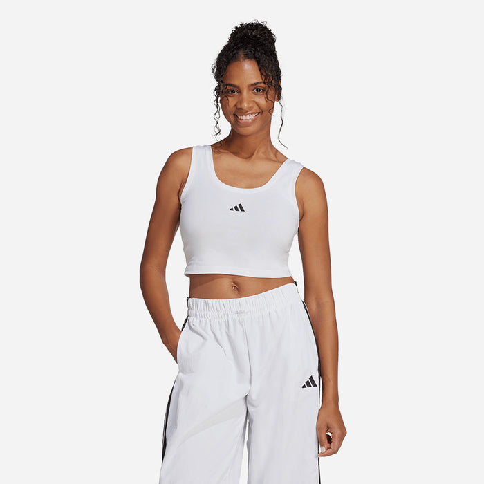 Áo Ba Lỗ Nữ Adidas Essentials Small Logo Cotton Lifestyle - Trắng - Supersports Vietnam
