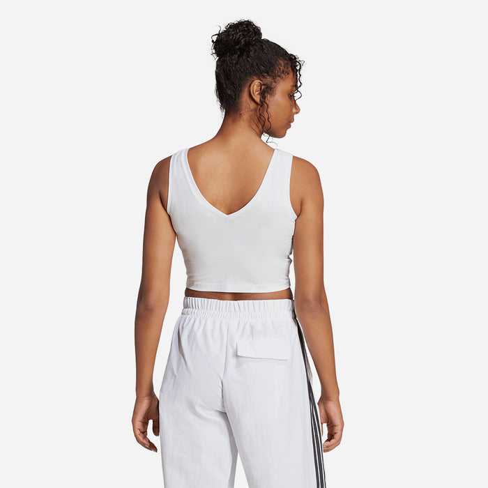 Áo Ba Lỗ Nữ Adidas Essentials Small Logo Cotton Lifestyle - Trắng - Supersports Vietnam