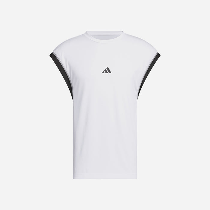 Áo Ba Lỗ Nam Adidas Basketball All-World - Trắng - Supersports Vietnam