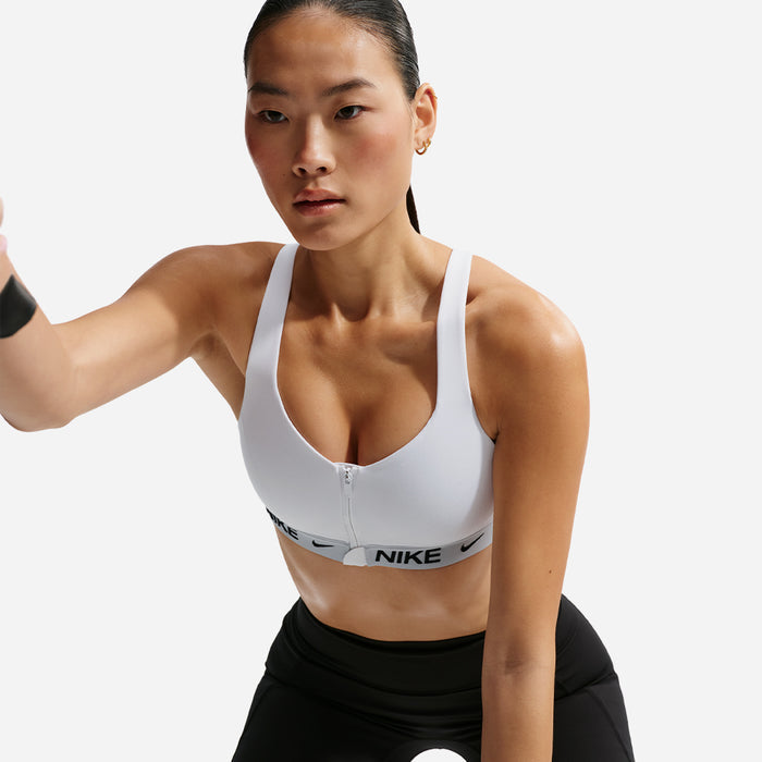 Áo Bra Thể Thao Nữ Nike Indy High-Support Padded Front-Zip - Trắng - Supersports Vietnam