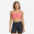 Áo Bra Thể Thao Nữ Adidas Optime Workout 3-Stripes Medium Support - Hồng - Supersports Vietnam