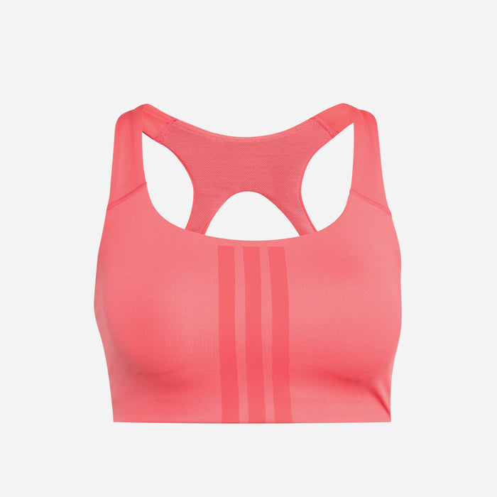 Áo Bra Thể Thao Nữ Adidas Optime Workout 3-Stripes Medium Support - Hồng - Supersports Vietnam