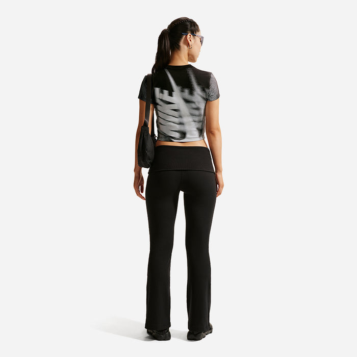 Áo Crop-Top Nữ Nike Sportswear Chill Knit Slim - Đen - Supersports Vietnam