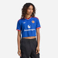 Áo Đá Bóng Nữ Adidas Sân Khách Manchester United 26/27 Crop - Xanh Dương - Supersports Vietnam