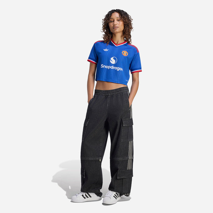 Áo Đá Bóng Nữ Adidas Sân Khách Manchester United 26/27 Crop - Xanh Dương - Supersports Vietnam