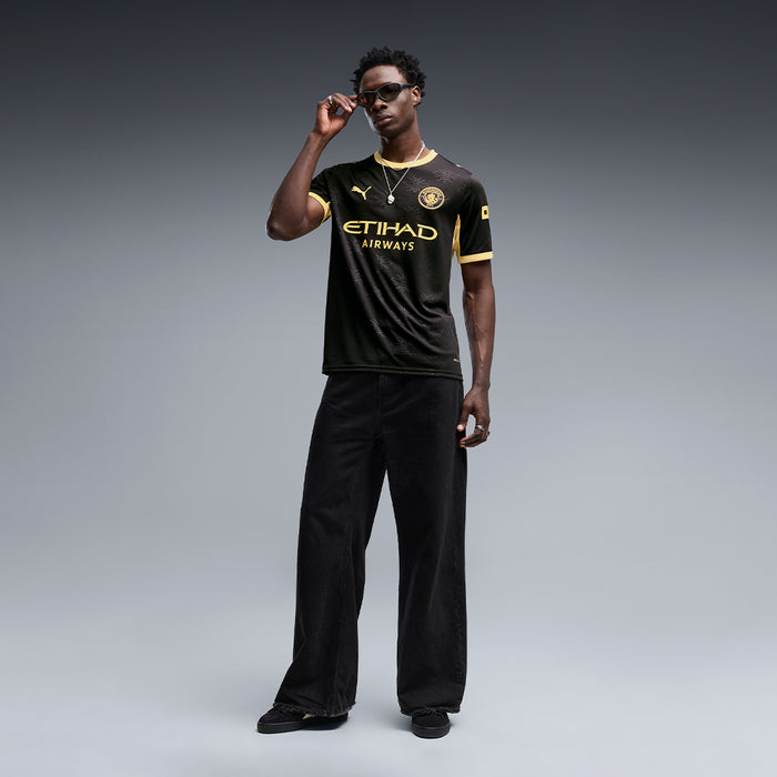 Áo Đá Bóng Nam Puma Sân Khách Manchester City 26/27 Replica - Đen - Supersports Vietnam