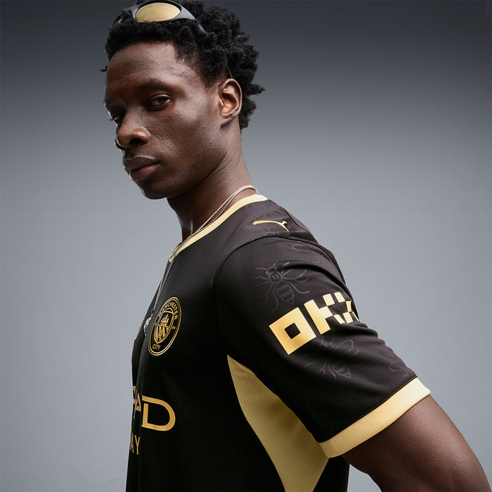 Áo Đá Bóng Nam Puma Sân Khách Manchester City 26/27 Replica - Đen - Supersports Vietnam