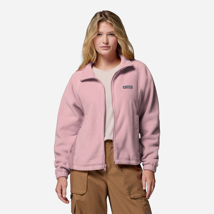 Áo Khoác Nữ Columbia Benton Springs™ Relaxed Full Zip - Hồng - Supersports Vietnam