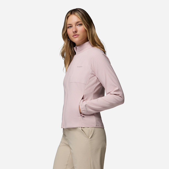 Áo Khoác Nữ Columbia Superior Summit™ Grid Full Zip - Hồng - Supersports Vietnam