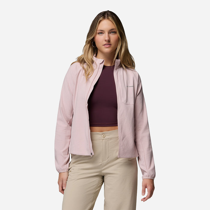 Áo Khoác Nữ Columbia Superior Summit™ Grid Full Zip - Hồng - Supersports Vietnam