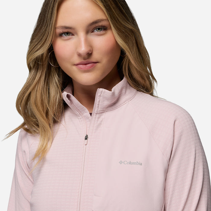 Áo Khoác Nữ Columbia Superior Summit™ Grid Full Zip - Hồng - Supersports Vietnam