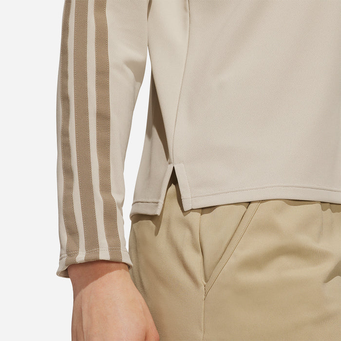 Áo Polo Nữ Adidas Climacool 3-Stripes Long Sleeve - Be - Supersports Vietnam
