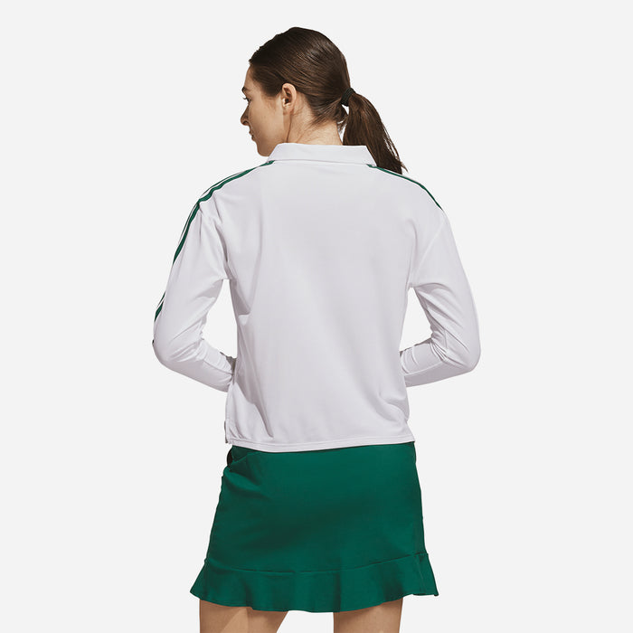 Áo Polo Nữ Adidas Climacool 3-Stripes Long Sleeve - Trắng - Supersports Vietnam