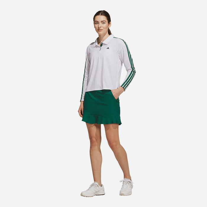 Áo Polo Nữ Adidas Climacool 3-Stripes Long Sleeve - Trắng - Supersports Vietnam