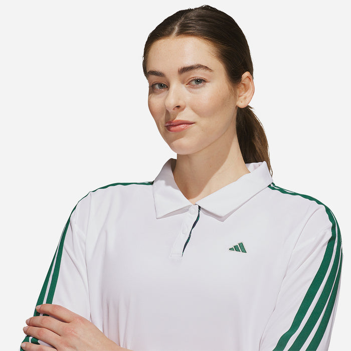 Áo Polo Nữ Adidas Climacool 3-Stripes Long Sleeve - Trắng - Supersports Vietnam