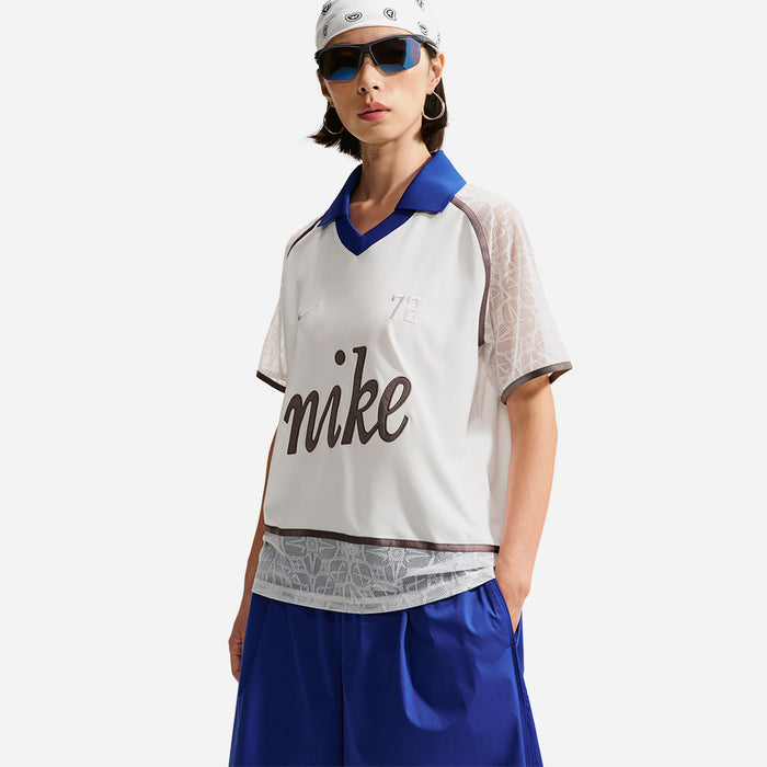Áo Polo Nữ Nike Sportswear Lace Jersey - Trắng - Supersports Vietnam