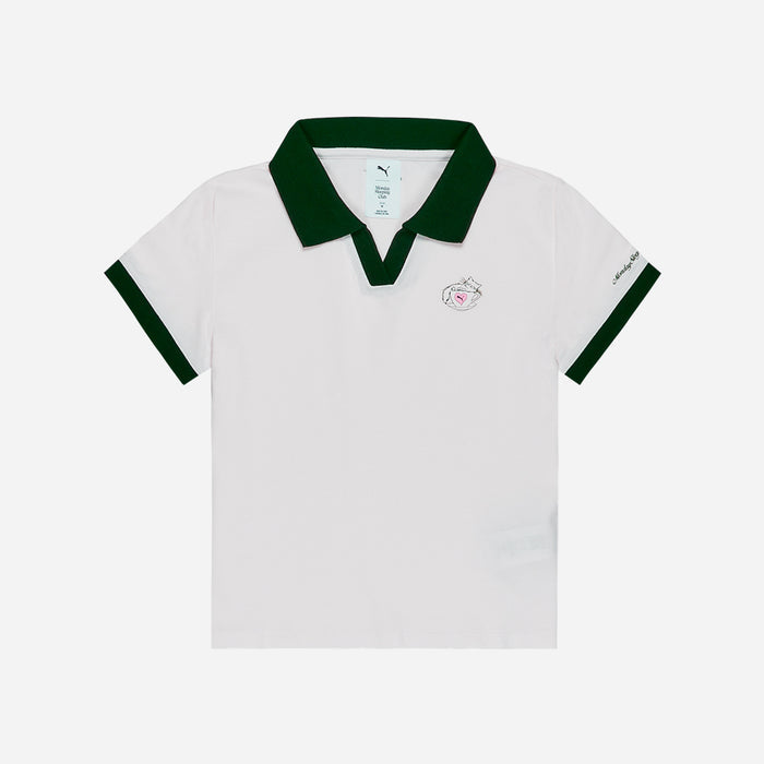Áo Polo Nữ Puma X Monday Sleeping Club Short Sleeve - Trắng - Supersports Vietnam