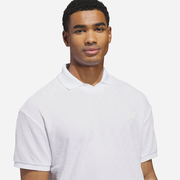 Áo Polo Nam Adidas Knit Short Sleeve - Trắng - Supersports Vietnam
