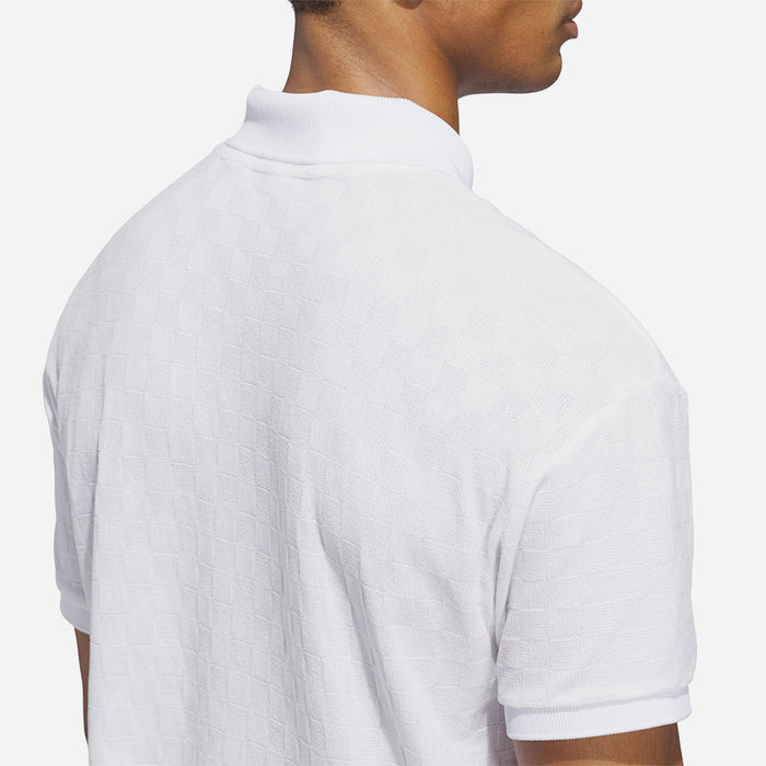 Áo Polo Nam Adidas Knit Short Sleeve - Trắng - Supersports Vietnam