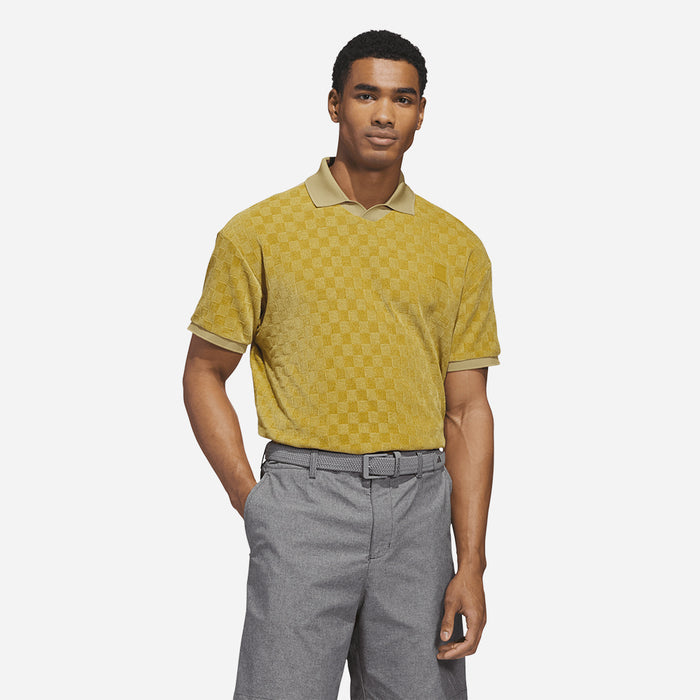 Áo Polo Nam Adidas Knit Short Sleeve - Vàng - Supersports Vietnam