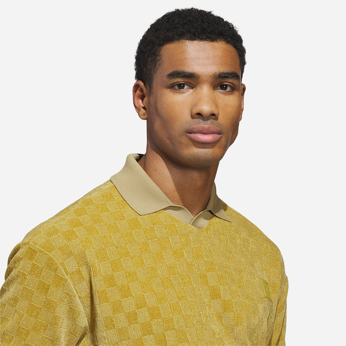 Áo Polo Nam Adidas Knit Short Sleeve - Vàng - Supersports Vietnam
