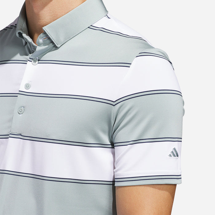 Áo Polo Nam Adidas Ultimate365+ Jumbo Stripe Climacool - Trắng - Supersports Vietnam