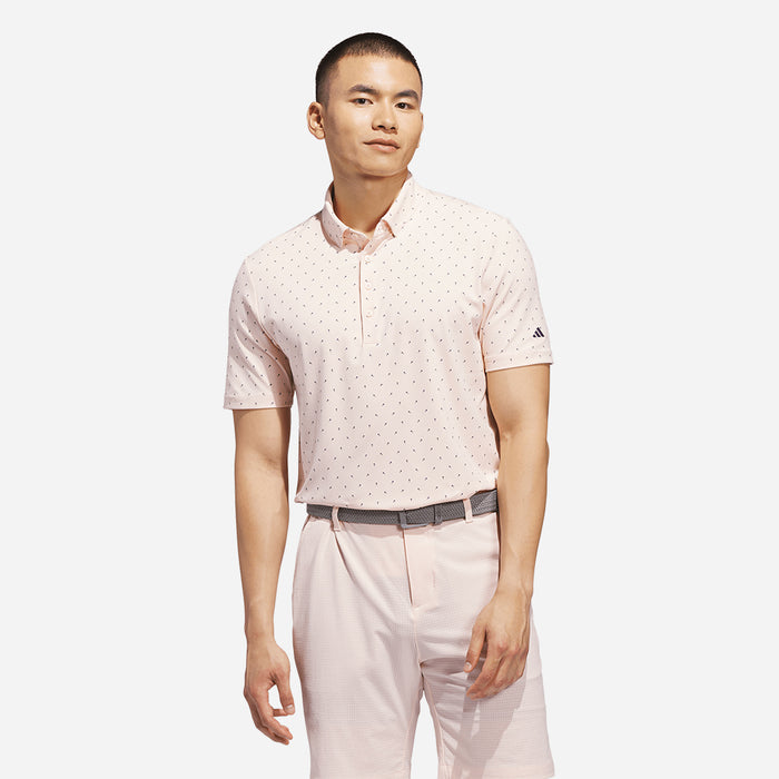 Áo Polo Nam Adidas Ultimate365+ Micro Print - Hồng - Supersports Vietnam