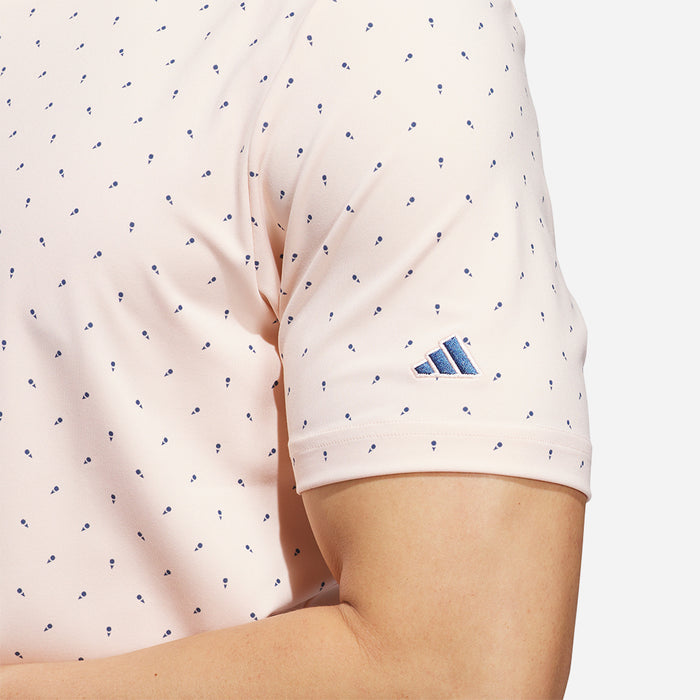 Áo Polo Nam Adidas Ultimate365+ Micro Print - Hồng - Supersports Vietnam