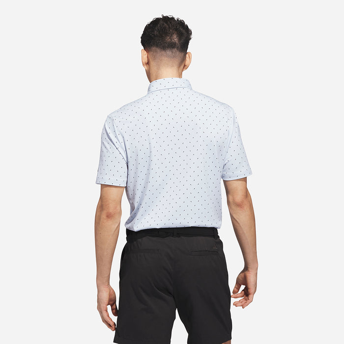 Áo Polo Nam Adidas Ultimate365+ Micro Print - Trắng - Supersports Vietnam