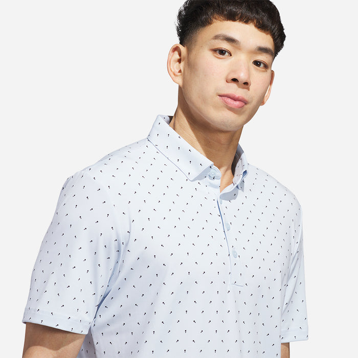 Áo Polo Nam Adidas Ultimate365+ Micro Print - Trắng - Supersports Vietnam