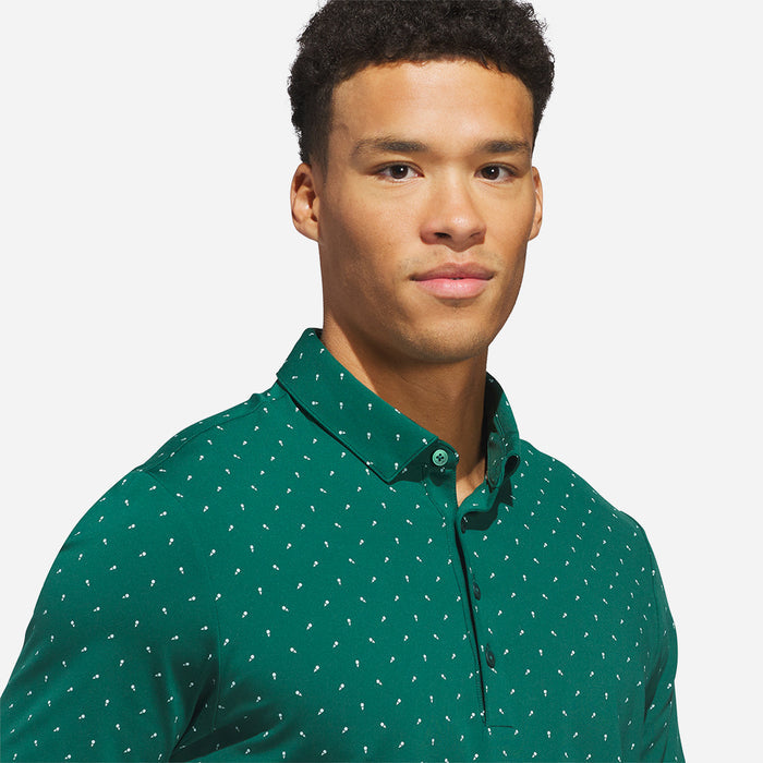 Áo Polo Nam Adidas Ultimate365+ Micro Print - Xanh Lá - Supersports Vietnam