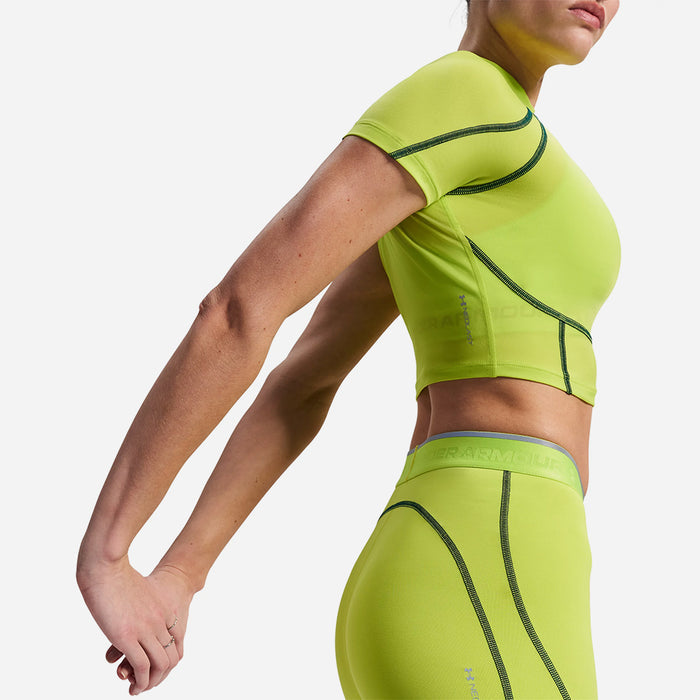 Áo Thun Bó Nữ Under Armour Heatgear Elite Mock Crop Short Sleeve - Supersports Vietnam