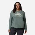 Áo Thun Nữ Columbia Parsons Point™ Long Sleeve Graphic - Xanh Lá - Supersports Vietnam