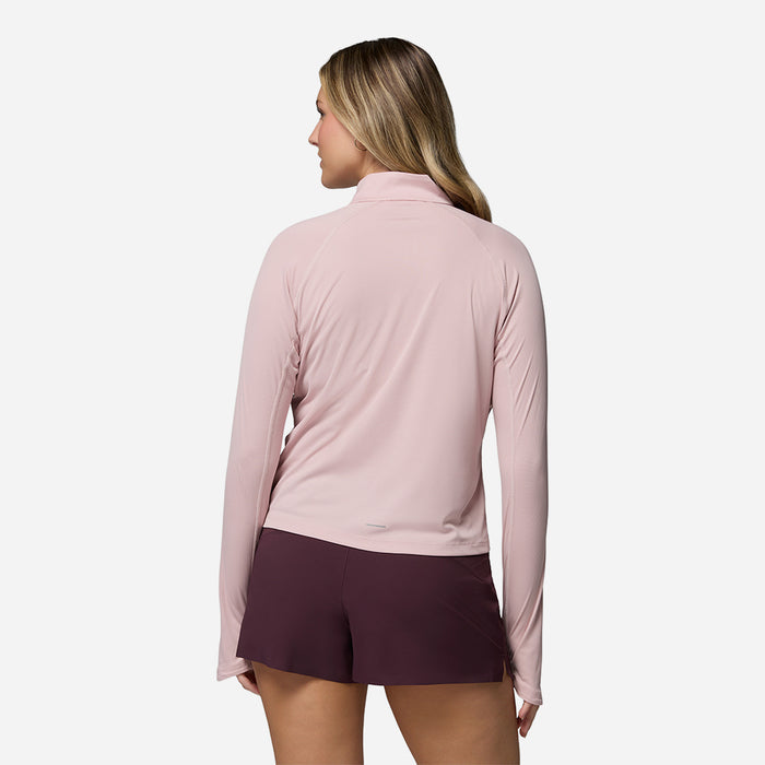 Áo Thun Nữ Columbia Stealth Spring™ Long Sleeve Half Zip - Hồng - Supersports Vietnam