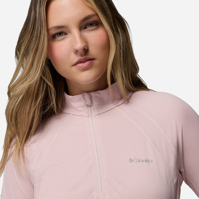 Áo Thun Nữ Columbia Stealth Spring™ Long Sleeve Half Zip - Hồng - Supersports Vietnam
