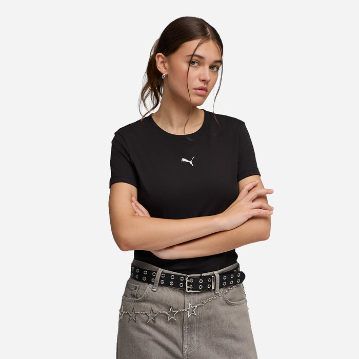 Áo Thun Nữ Puma Essential Cat Logo - Đen - Supersports Vietnam