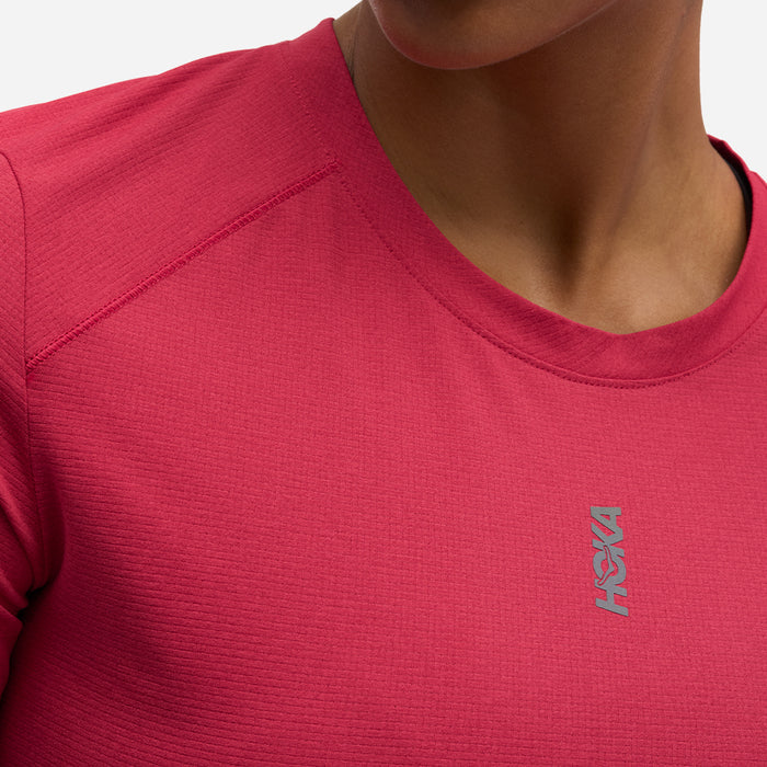 Áo Thun Nữ HOKA Everyrun Short Sleeve - Đỏ - Supersports Vietnam