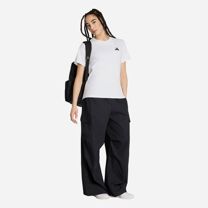 Áo Thun Nữ Adidas Mini Embroidery Pack Regular Graphic - Trắng - Supersports Vietnam