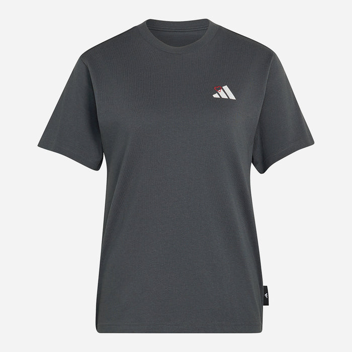 Áo Thun Nữ Adidas Mini Embroidery Pack Regular Graphic - Xám - Supersports Vietnam
