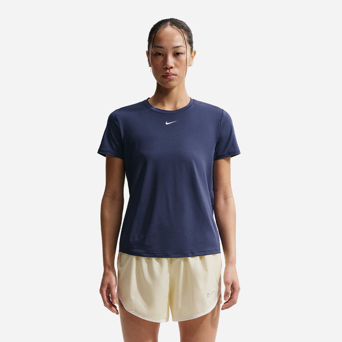 Áo Thun Nữ Nike One Classic Dri-Fit Short-Sleeve - Xanh Navy - Supersports Vietnam